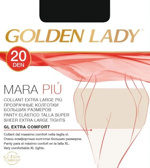 Collant Velato 20 Den XXL Golden Lady Art. Mara Piu' 4 Collant Velato 20 Den XXL Golden Lady Art. Mara Piu' - immagine 2