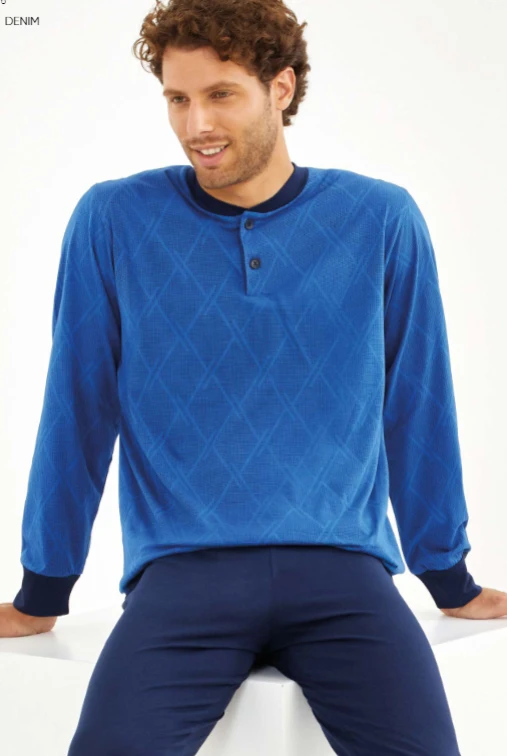 Pigiama Uomo Lungo IL GRANCHIO 1071 3 Pigiama Uomo Lungo IL GRANCHIO 1071