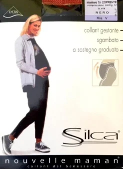 Collant Gestante A Sostegno Graduato 70 Den Coprente Silca Maman