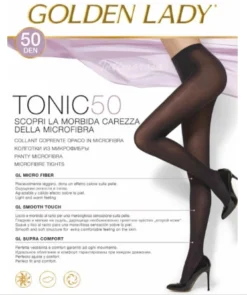Collant Donna Microfibra Golden Lady Tonic 50 Den Outlet