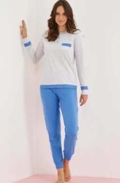 Pigiama Donna Cotone Jersey Enrico Coveri 5207 Outlet