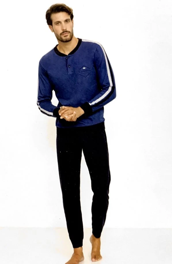 Pigiama Uomo Lungo 100% Cotone Jersey IL GRANCHIO 362 Prezzo Promozionale 4 Pigiama Uomo Lungo 100% Cotone Jersey IL GRANCHIO 362 Prezzo Promozionale - immagine 2