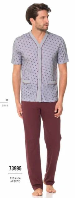 Pigiama Uomo Aperto M/M 100% Cotone 73995 You 365 Outlet