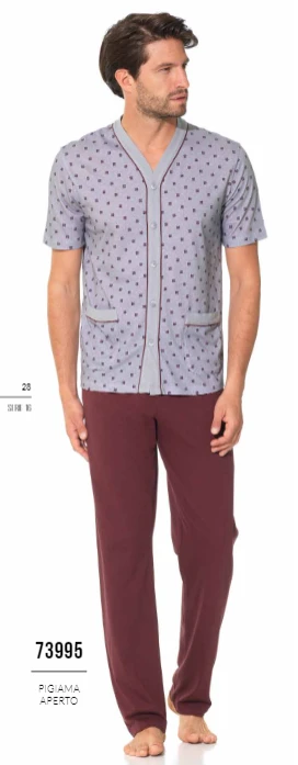 Pigiama Uomo Aperto M/M 100% Cotone 73995 You 365 Outlet 3 Pigiama Uomo Aperto M/M 100% Cotone 73995 You 365 Outlet