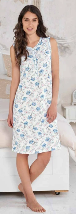 Camicia Da Notte Spalla Larga 100% Cotone Jersey Linclalor 74432 3 Camicia Da Notte Spalla Larga 100% Cotone Jersey Linclalor 74432