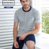 Pigiama Uomo CORTO Cotone Jersey Enrico Coveri 9131 -INTIMO OUTLET Saldi 9131 2