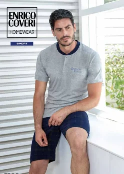 Pigiama Uomo CORTO Cotone Jersey Enrico Coveri 9131
