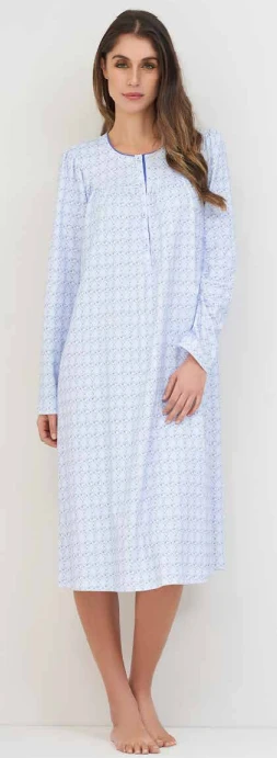 Camicia Da Notte Cotone Caldo Interlock Invernale Linclalor 92628 3 Camicia Da Notte Cotone Caldo Interlock Invernale Linclalor 92628