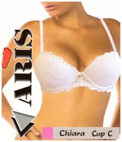 Reggiseno Balconcino Push-Up Pizzo Coppa C Aris Chiara