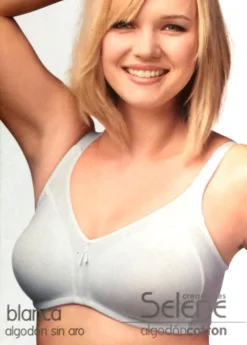 Reggiseno Senza Ferretto In Cotone Coppa D Selene Blanca