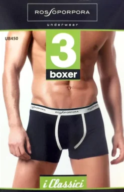 Boxer Uomo Cotone Elasticizzato Rossoporpora UB450